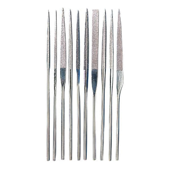 10-piece Mini Diamond Needle File Set, Medium Grit