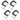 1.5" x 1.5" Miniature Forged Steel C-clamp, Set of 4