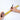 Person using a tape measure and pencil on a white background