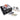 A black and silver table saw accessory kit with a plunge base, orange guard, circular saw blade, grinding wheel, metal guide bars, and several drill bits, photographed on a white background.