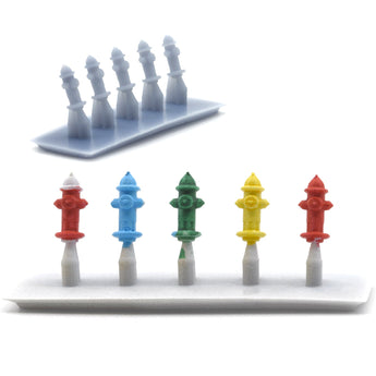 Classic Fire Hydrant, N Scale, by Scientific, Pack of 18