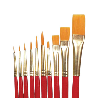 Dynasty® Fine Nylon Brushes Assortment - Set of 10