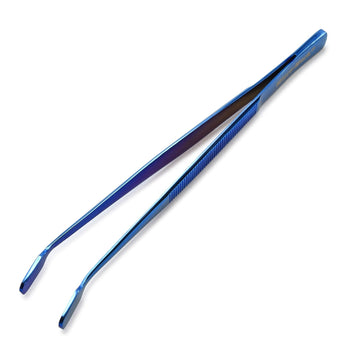 Flat / Smooth Decal Tweezer, Titanium Plated