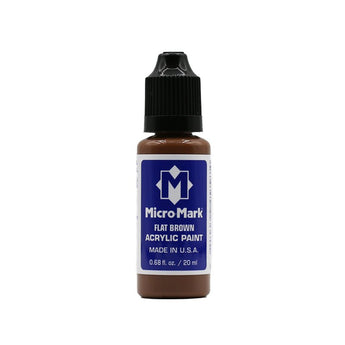 Micro-Mark Flat Brown Acrylic Paint, 20ml