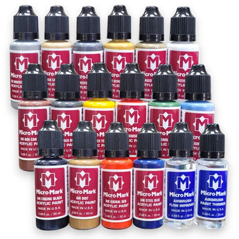Micro - Mark Railroad Acrylic Airbrush Paint Set