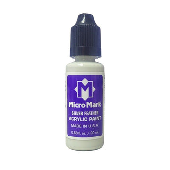 Micro - Mark Silver Feather Paint, 20ml