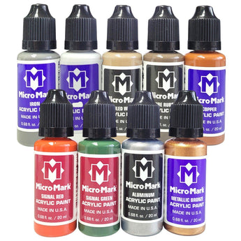 Micro - Mark Trackside Paint Set, 9pc