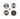 Set of circular saw blades on a white background