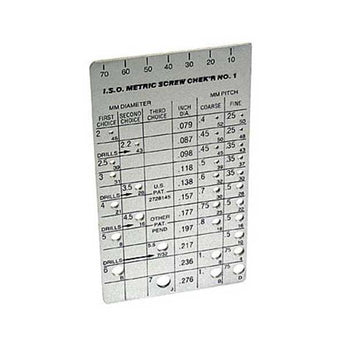 Screw Check'r, Metric Checker