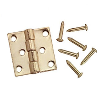 Solid Brass Miniature Butt Hinges (Pkg. of 4)