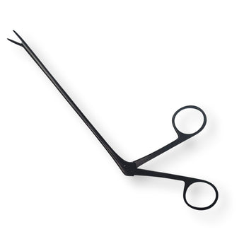 Black scissors on a white background