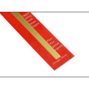 .016 x 1/4 Brass Strips,  20 Pieces