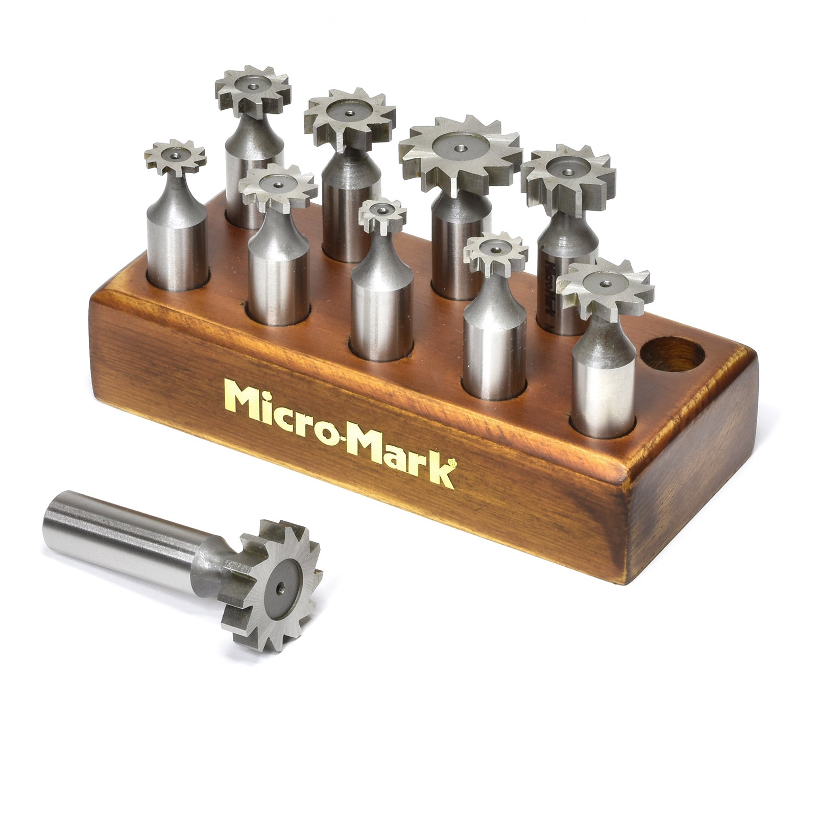 10 - piece HSS Woodruff Key Cutter Set - Micro - Mark Power Tool Accessories