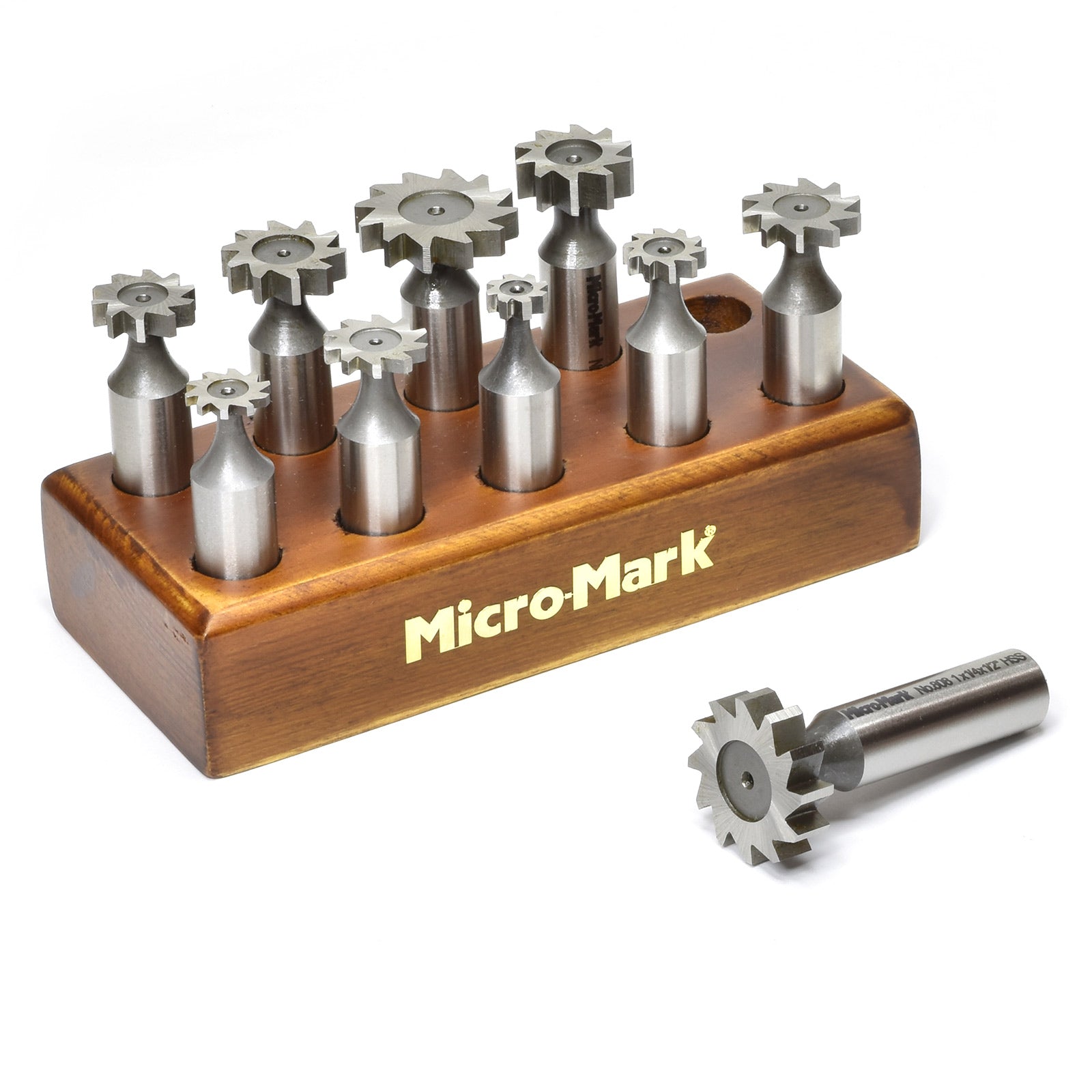 10 - piece HSS Woodruff Key Cutter Set - Micro - Mark Power Tool Accessories
