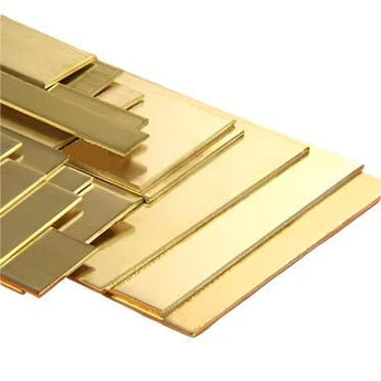 1/32 Inch x 12 Inch Brass Strip Assortment (18 Pieces)