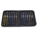 15 PC. Assortment “Premier Elite” Chisel and Gouge Set, Titanium-Plated