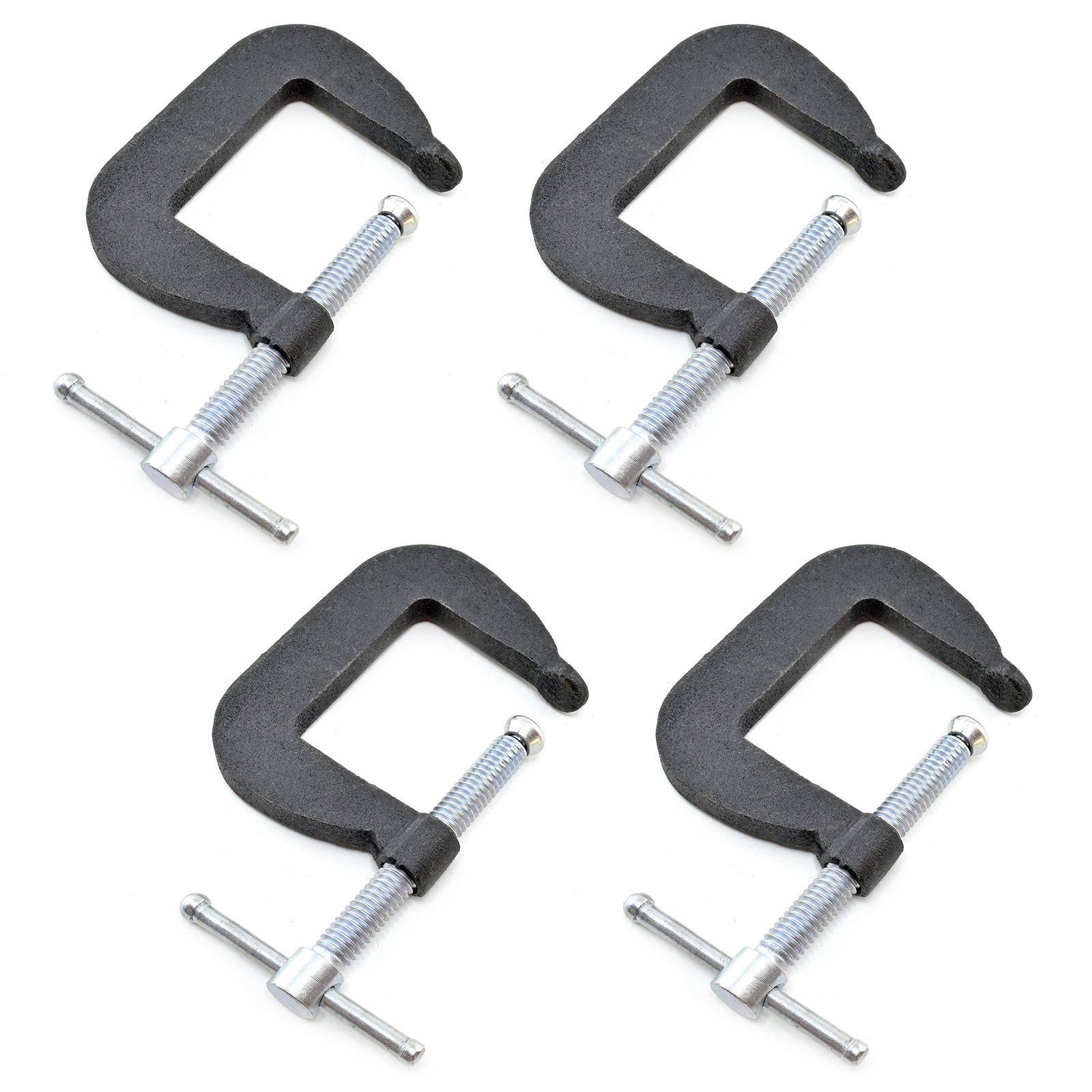 1.5" x 1.5" Miniature Forged Steel C - clamp, Set of 4