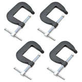 1.5" x 1.5" Miniature Forged Steel C-clamp, Set of  4