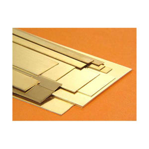 1/64 Inch x 12 Inch Brass Strip Assortment (18 Pieces)