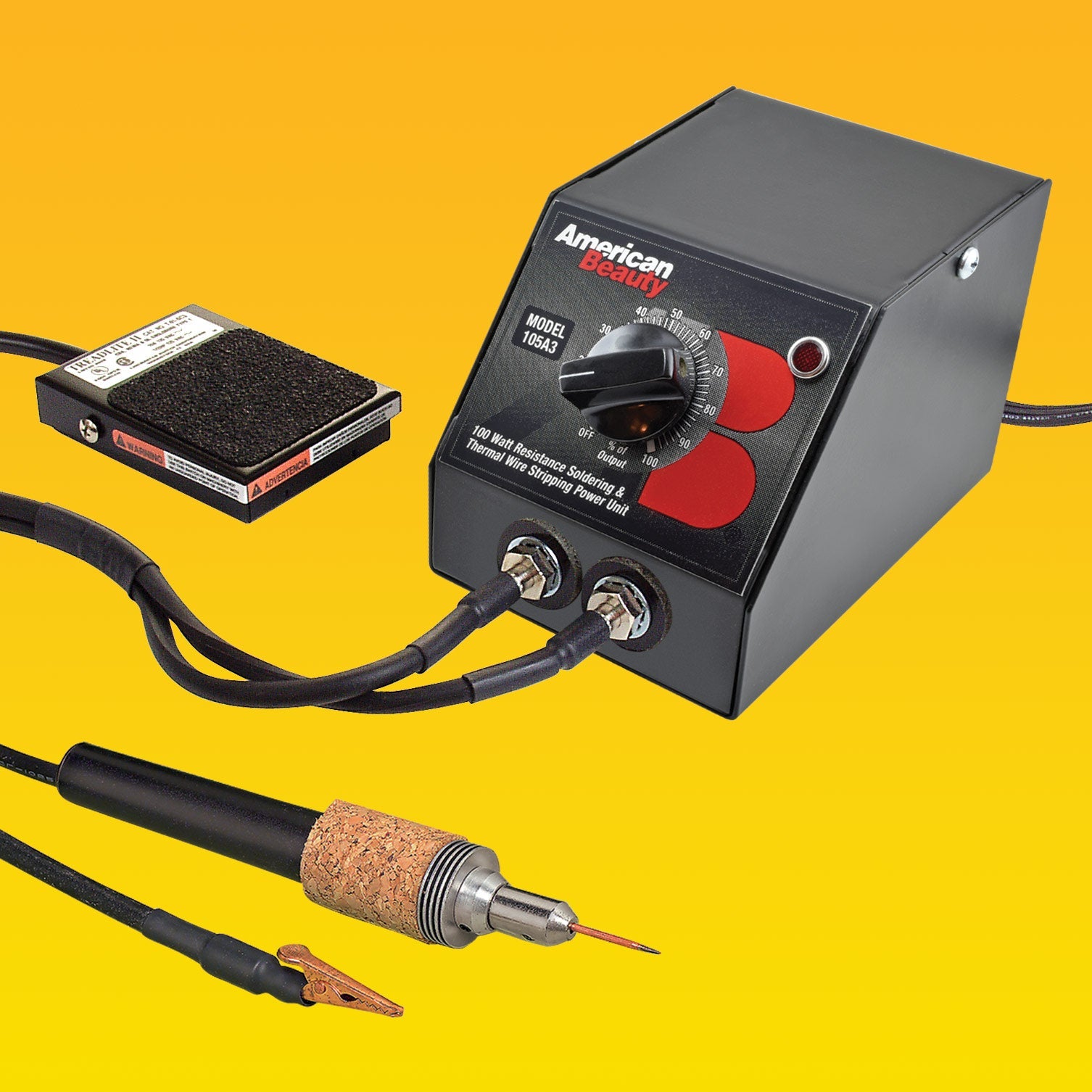 220V/100W Resist Soldering Single Electrode Set - Micro - Mark Soldering Iron Accessories