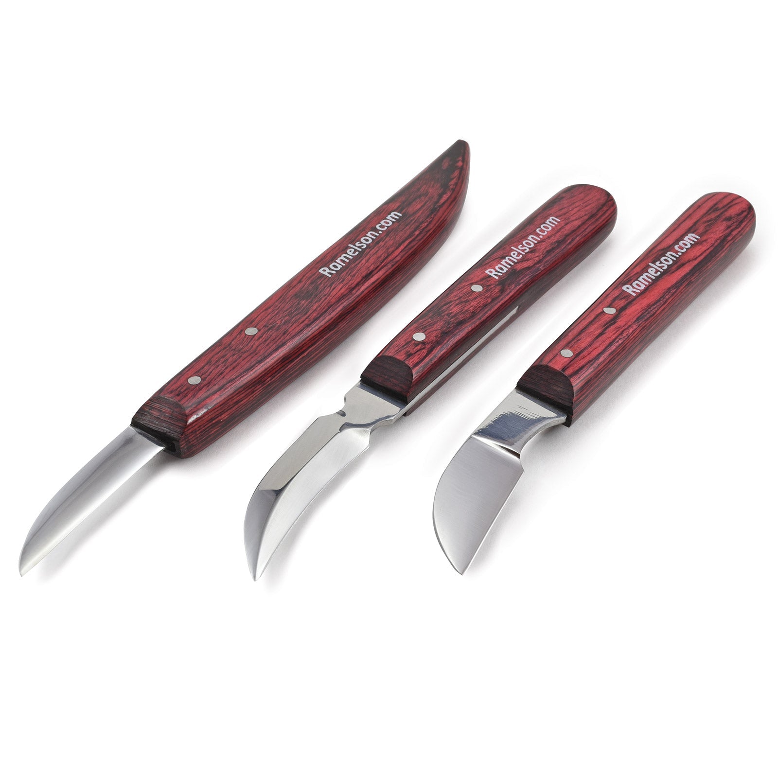 3 - piece Roughing Whittling and Chip Wood Carving Knife Set