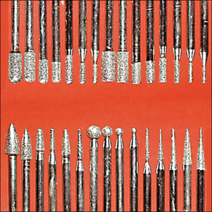 30-piece Diamond Coated Micro Burr Set