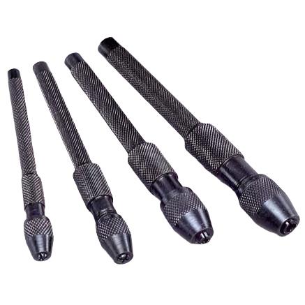 Pin Vise 4‑Pc Set | Machinist Hand Drill Bit Kit | Micro-Mark