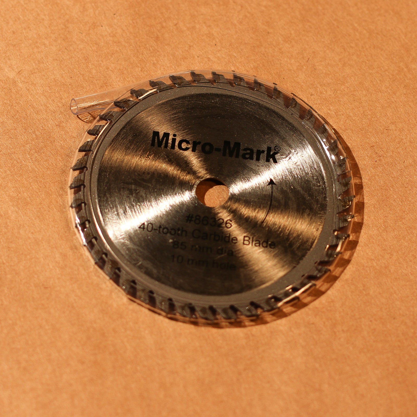 Hoja de sierra con punta de carburo de 40 dientes (diámetro de 3-1/4 pulgadas, orificio de 10 mm) 