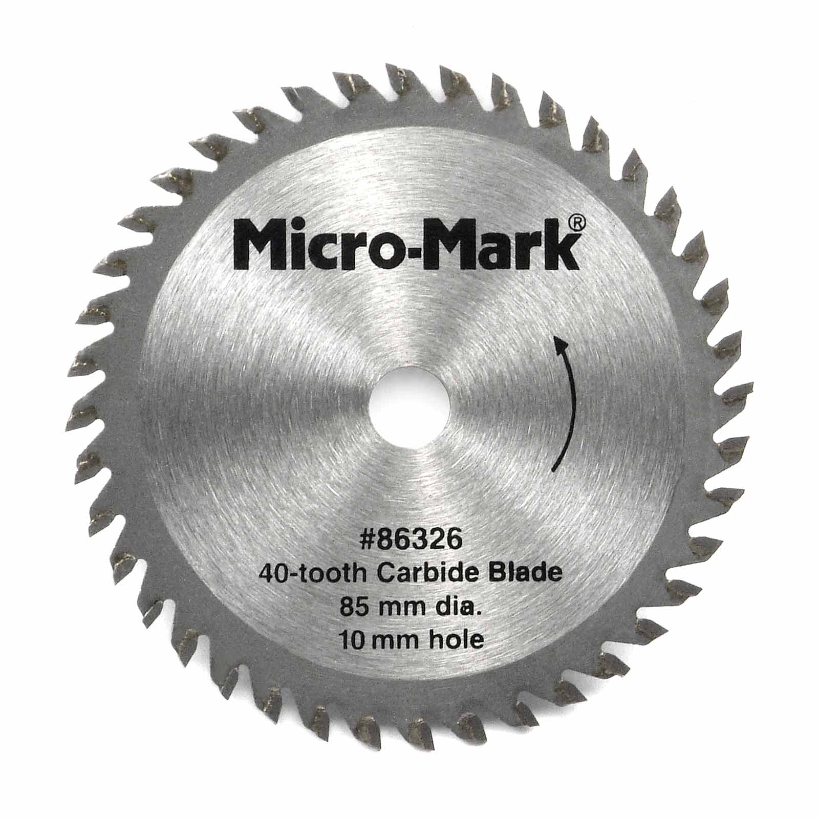 40 Tooth Carbide Tip Saw Blade (3 - 1/4 Inch Dia., 10 mm hole) - Micro - Mark Saw Accessories