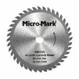 40 Tooth Carbide Tip Saw Blade (3-1/4 Inch Dia., 10 mm hole)