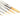 Set of paintbrushes with wooden handles on a white background