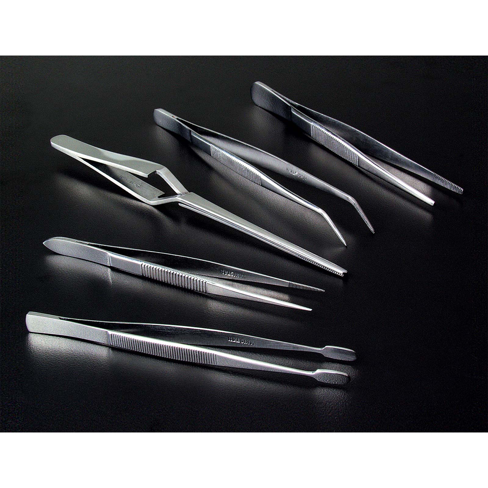 5 - piece Stainless Steel Tweezer Set - Micro - Mark Tweezers