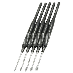 5 PC. V-Gouge “Premier Elite” Chisel Set, Titanium-Plated