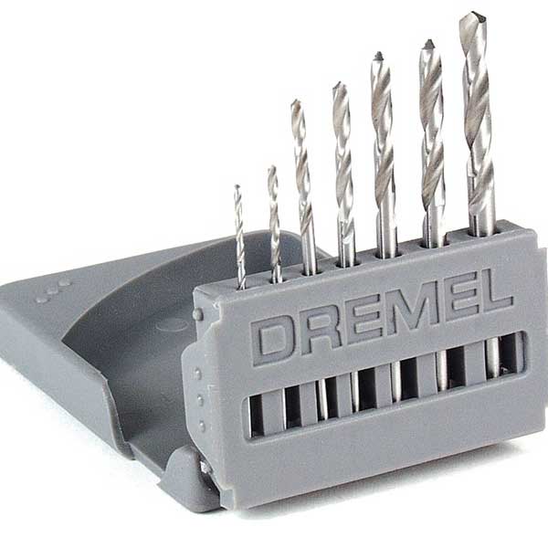 7 - Piece Dremel Drill Bit Set With Index, 1/32 " - 1/8 "