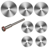 7 - Piece Miniature Saw Blade And Mandrel Set