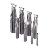 8-piece End Mill Set, Center Cut