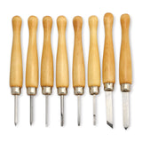 8-piece Mini Wood Turning Tool Set