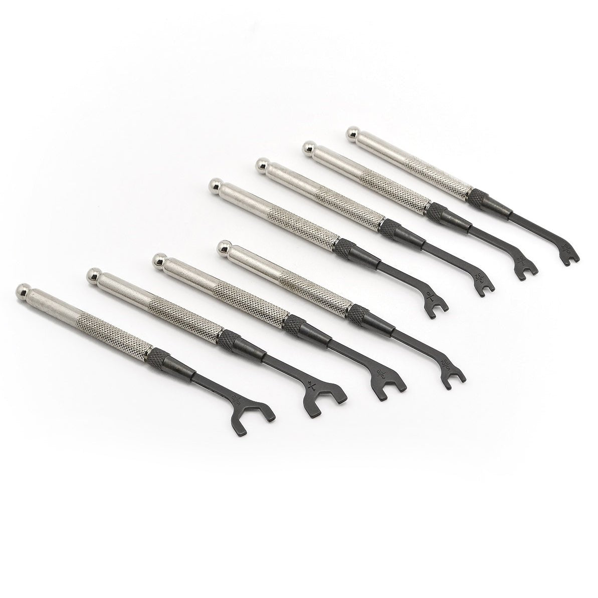 8 - piece Open Ended Wrench Inch Set - Micro - Mark Screwdrivers