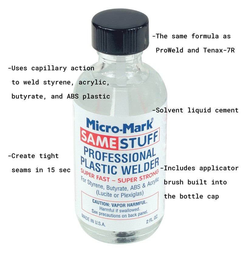 Micro-Mark® Same Stuff Professional Plastic Welder Refill, 2 fl. oz.