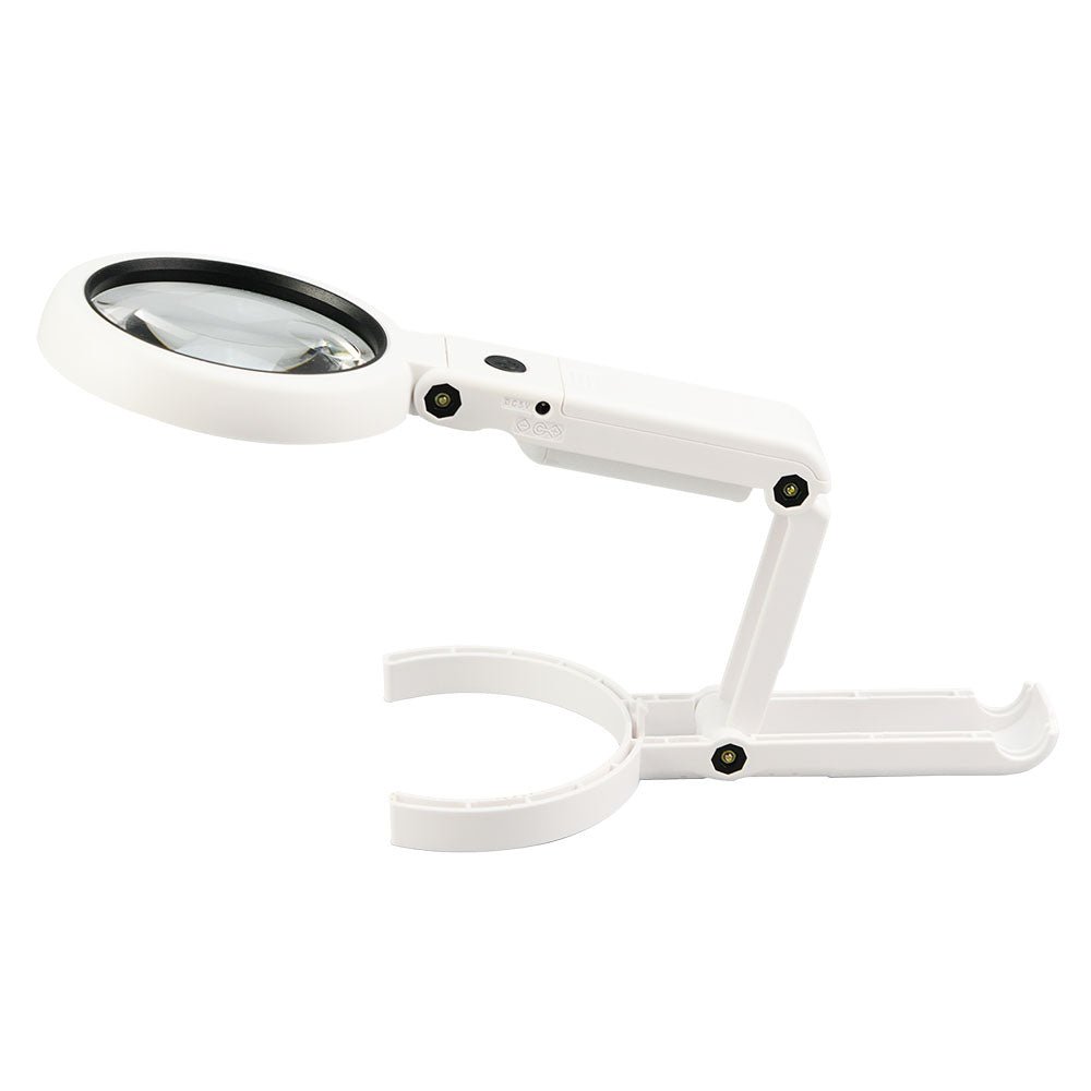 8X LED Deluxe Foldable Magnifier - Micro - Mark Magnifiers