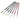 Set of paint brushes with black and red handles on a white background