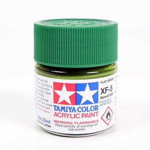 Acrylic XF - 5 Flat Green - 23ml Bottle