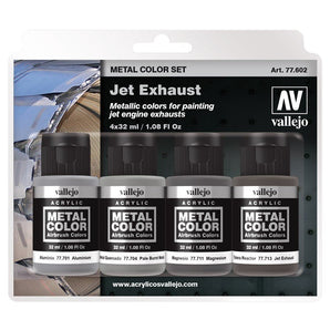 Acrylicos Vallejo Metal Color Jet Exhaust Paint Set