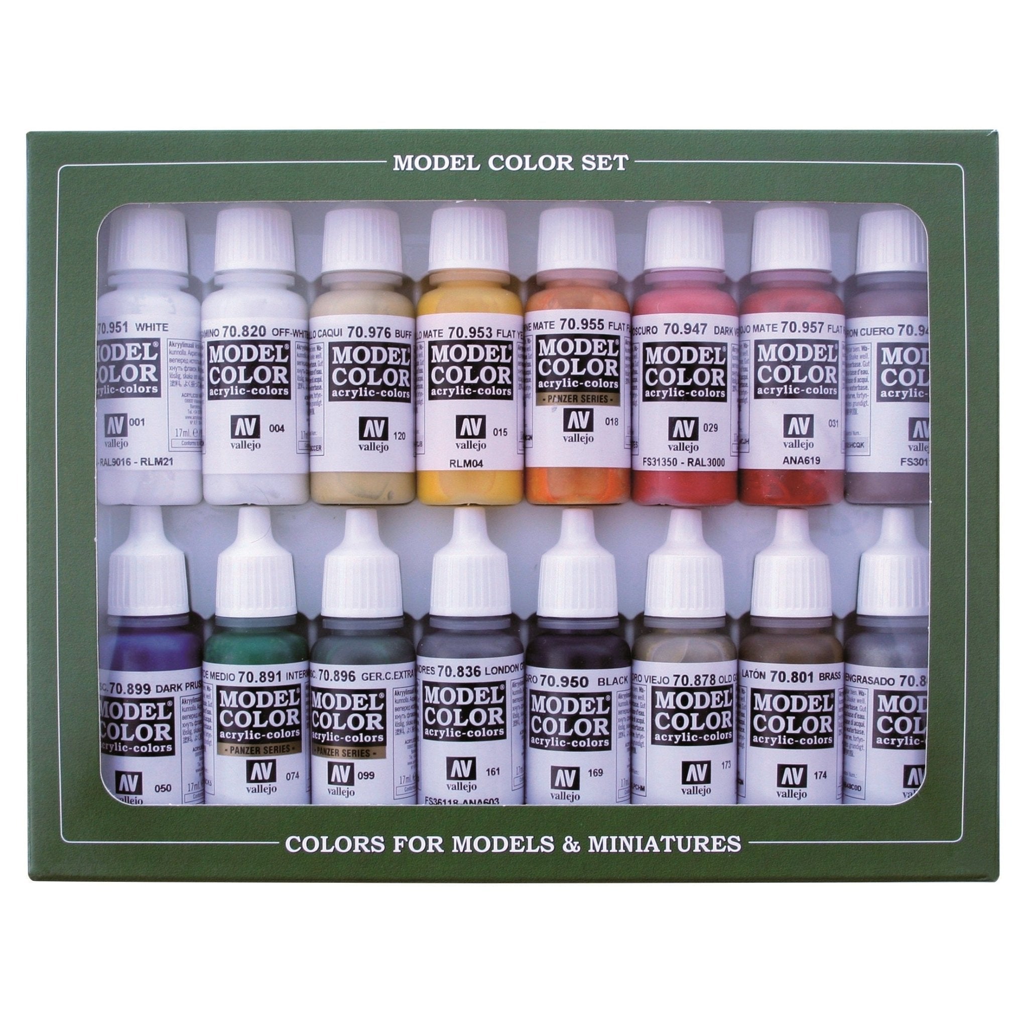 Acrylicos Vallejo Napoleonic Colors French & British, 16 Colors