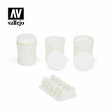 Acrylicos Vallejo Scenics Garbage Cans, 1/35 Scale