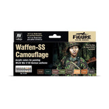 Acrylicos Vallejo Waffen-SS Camouflage Model Color Paint Set, 1/2 Fl. Oz. Bottles, 8 Colors