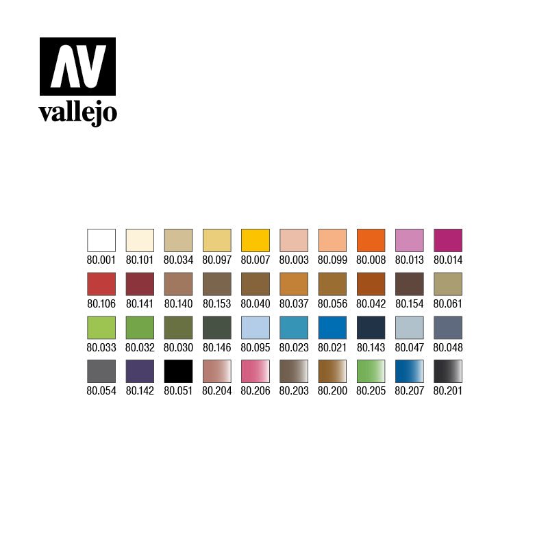 Acrylicos Vallejo WizKids™ Premium Paints Intermediate Case