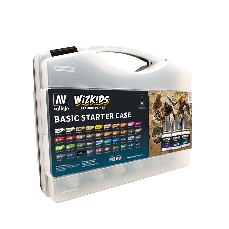 Acrylicos Vallejo WizKids™ Premium Paints Basic Starter Case
