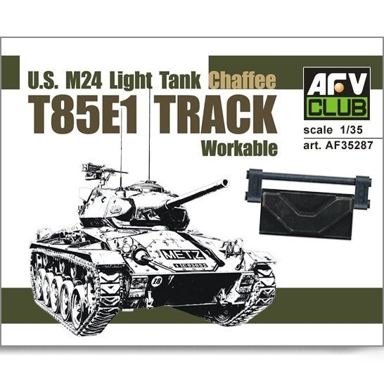 AFV Club US M24 Light Tank T85E1 Workable Track Links, 1/35 Scale