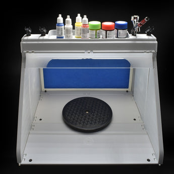 Airbrush Holder & Tray Attachment for Fold Up Spray Booth